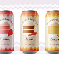 Can designs for cake-in-a-can